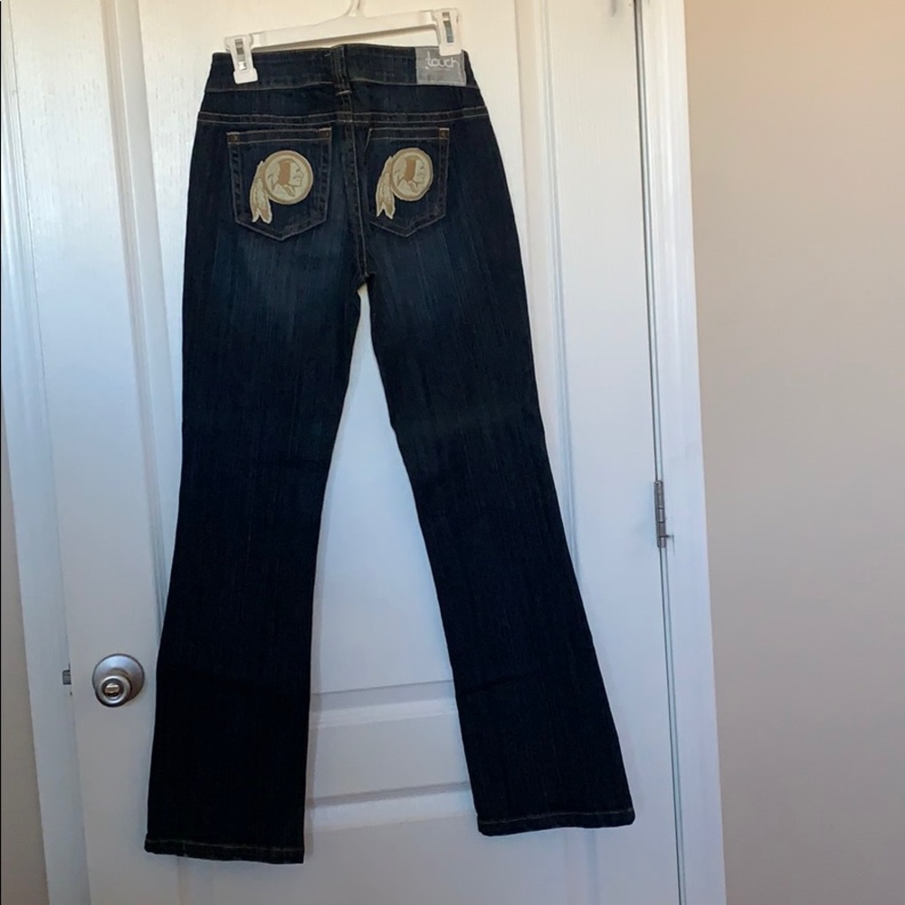 Washington Redskins women’s jeans.